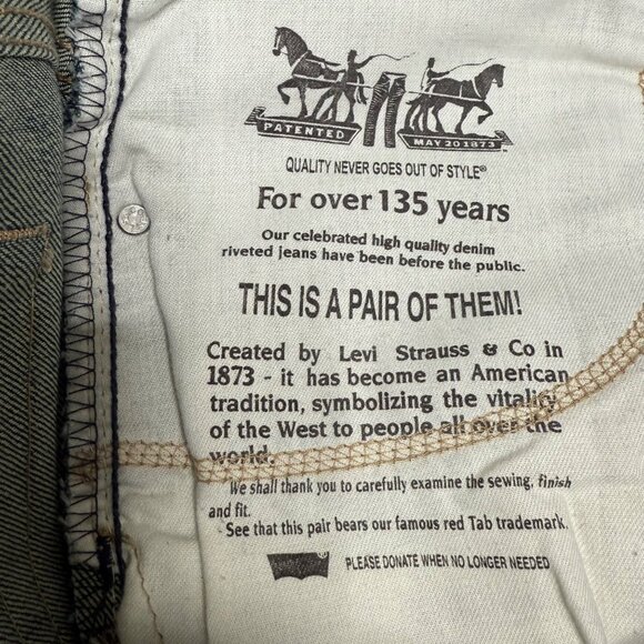 Levis 569 Mens W40 L30 Blue Loose Straight Fit Jeans Denim Cotton - Picture 7 of 9